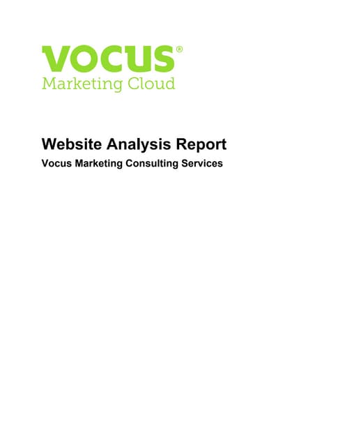 Vocus Smart Start Website Analysis