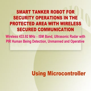 Smart tanker robot for security ope...