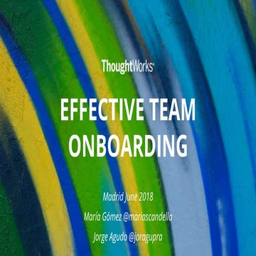 Effective team onboarding