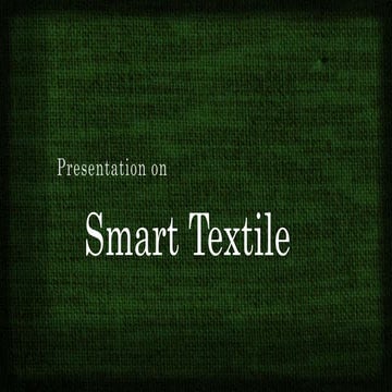 Smart textile 
