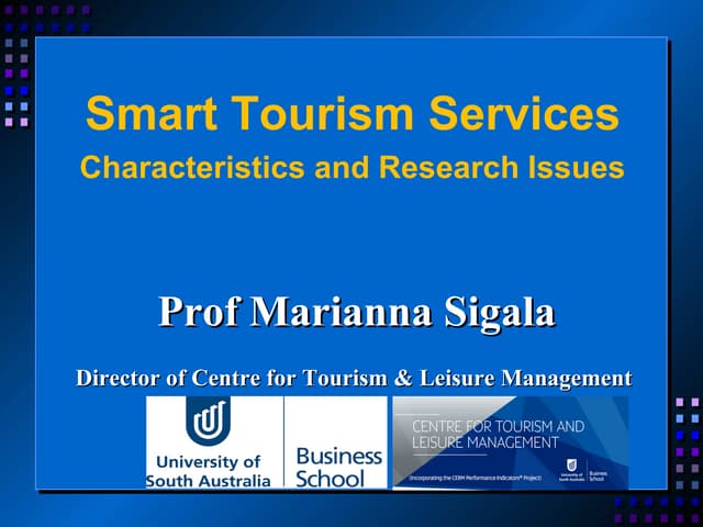 Smart tourism services
