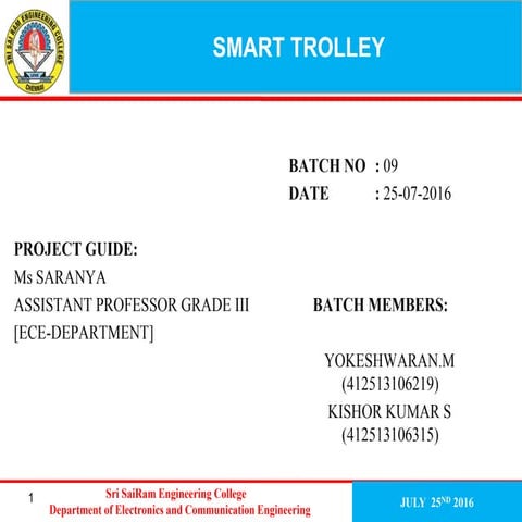 Smart Intelligent trolley 