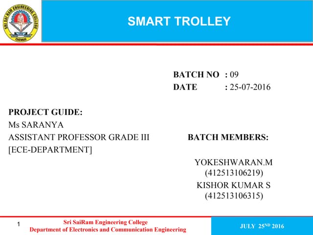 Smart Intelligent trolley 