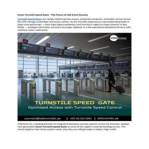 Revolutionizing Access - Turnstile Speed Gates across the UAE.pdf
