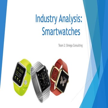 Industry Analysis: Smartwatches