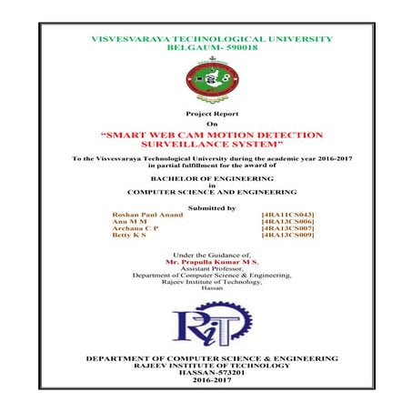 Smart web cam motion detection