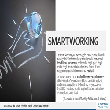 I principi fondamentali dello Smart Working | PDF