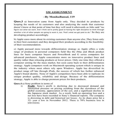 Apple strategy analysis