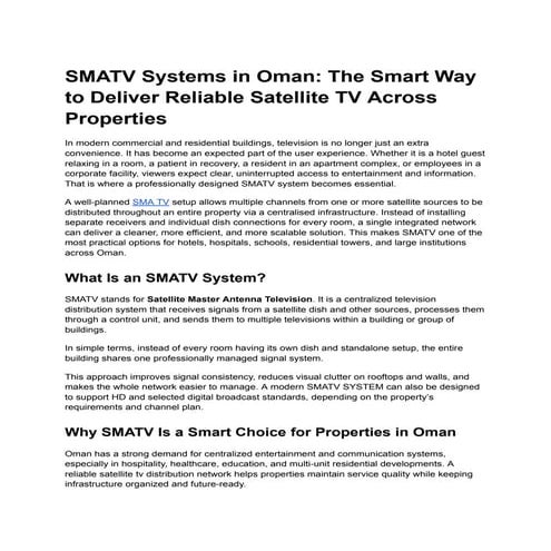 tv distribution system | PPTX