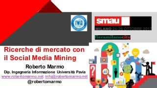 Ricerche di mercato con Social Media Mining