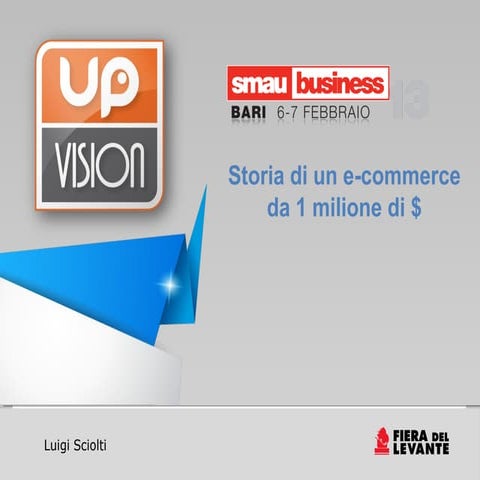 Storia di un e-commerce da 1000000$ - Up Vision @SMAU 2013