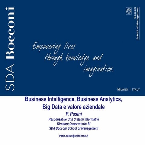 Come le IT aiutano le imprese a controllare meglio la gestione e a prendere d...