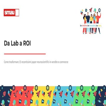 SMAU Milano 2025 - Andrea Saletti - Da Lab a ROI: come trasformare 15 recenti...