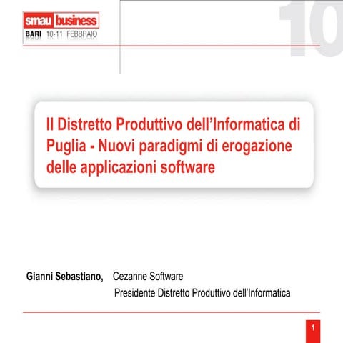 Smau Bari 2010 Gianni Sebastiano