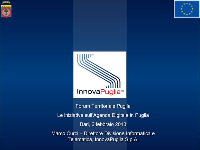 Smau Bari 2013 Forum PA - curci