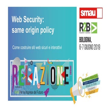 Smau Bologna | R2B 2019 Luca Bonadimani (AIPSI)