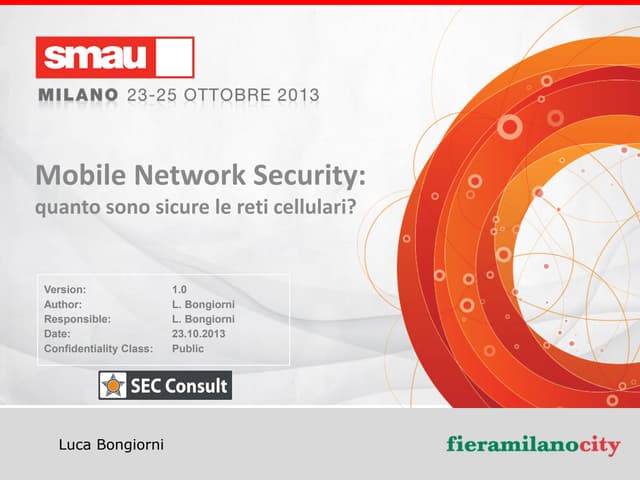 Mobile Network Security: Quanto sono sicure le reti cellulari? - Smau Milano ...