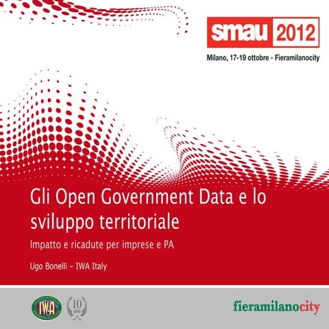 Gli Open Government Data per lo sviluppo territoriale
