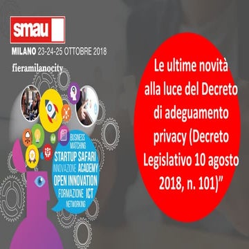 SMAU Milano 2018 Eleonora Mataloni - ANORC