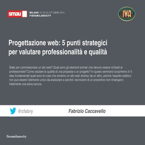 Progettazione web: 5 punti strategici per valutare professionalità e qualità ...