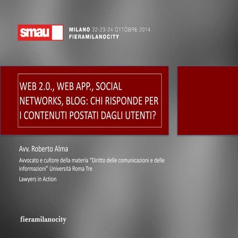 Smau Milano 2014 - Roberto Alma