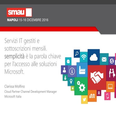 Smau Napoli 2016 - Clarissa Molfino, Microsoft