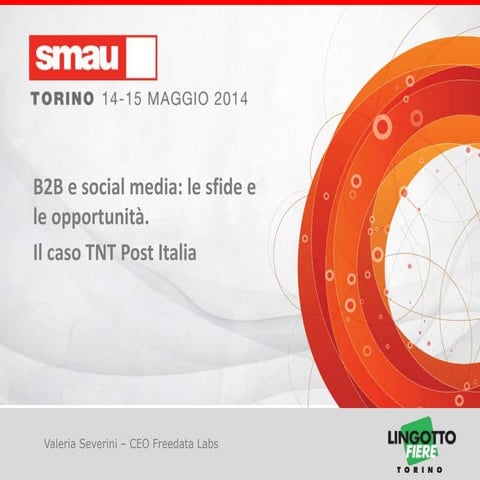 SMAU Torino 2014 - I social media stanno conquistando il mercato B2B