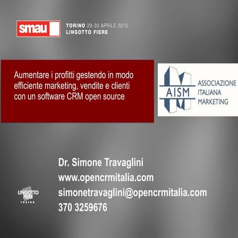 Smau Torino 2015 - Simone Travaglini, AISM