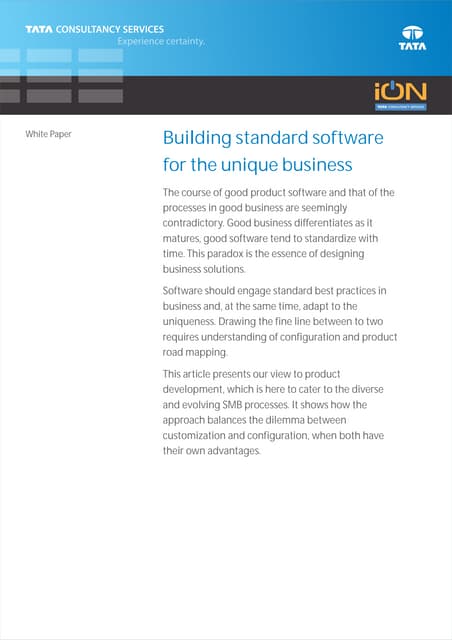 SMB Building Standard Software