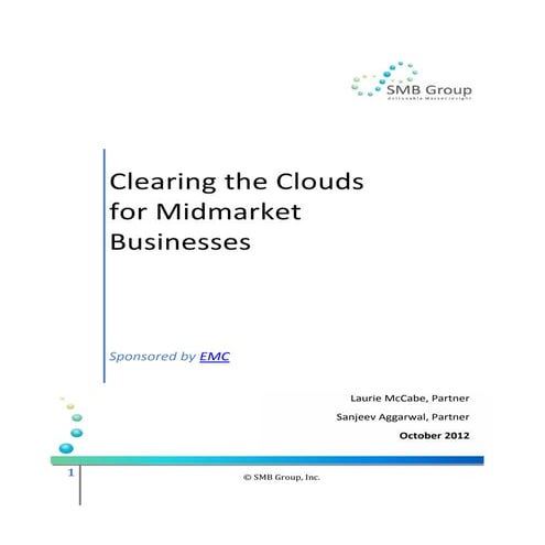 Analyst Report: Clearing the Clouds  