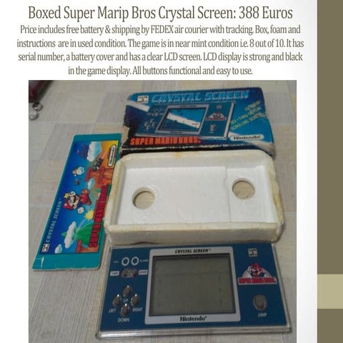 Smb crystal screen boxed