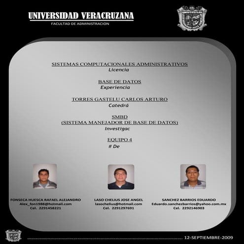 SIstemas Manejadores De Base De Datos