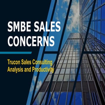 SMBE Sales Concerns
