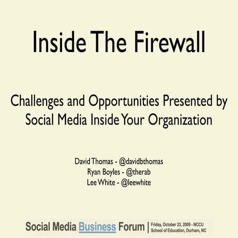 SMBF Inside The Firewall