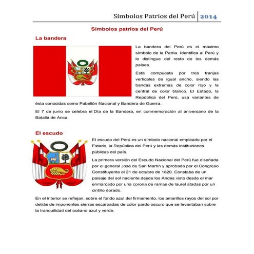 Símbolos patrios del perú