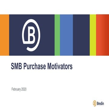 SMB Purchase Motivators