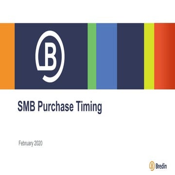 SMB Purchase Timing