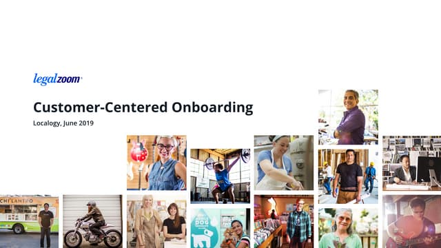 LOCALOGY ENGAGE 19: SMBuy-in - Better Onboarding and Engagement - LegalZoom
