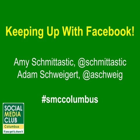 Keeping up with Facebook!