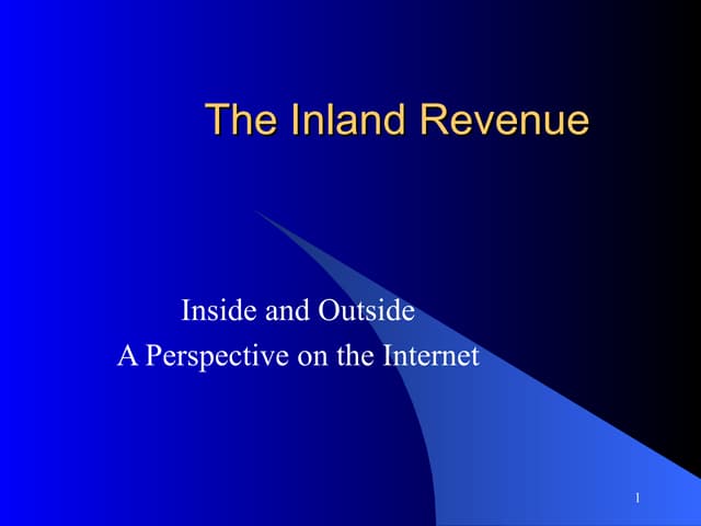 Inland Revenue Senior Management Conference - February 2000