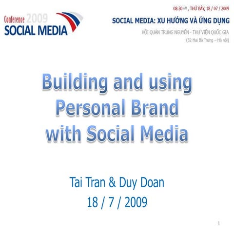 Building and Using Personal Brands with Social Media