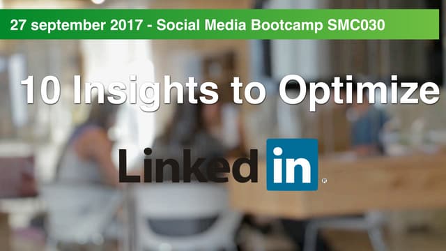 Keynote LinkedIn SMC030