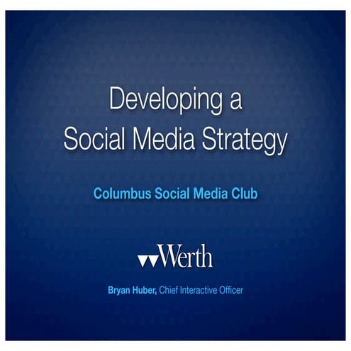 Building a Social Media Strategy