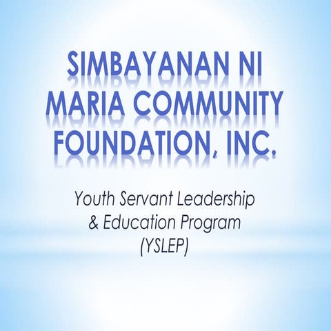 [SMCFI]  My Personal Response to God