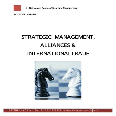 Strategic Management ICSI Professional