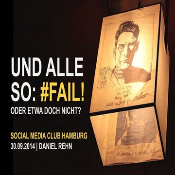 Und alle so: #fail! – Scheitern (im Netz) beim Social Media Club Hamburg