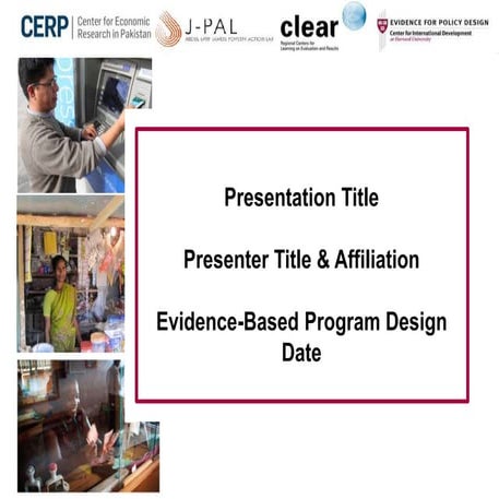 Evidence-Based Program DesignDate