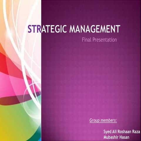 Cadbury Dairy Milk - Strategic Management