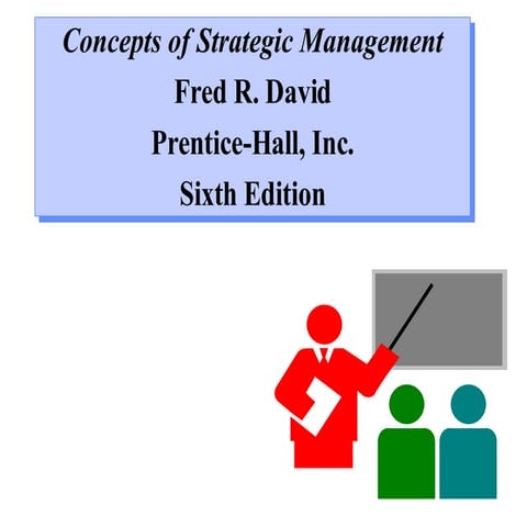 Concepts of Strategic Management