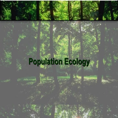 population ecology